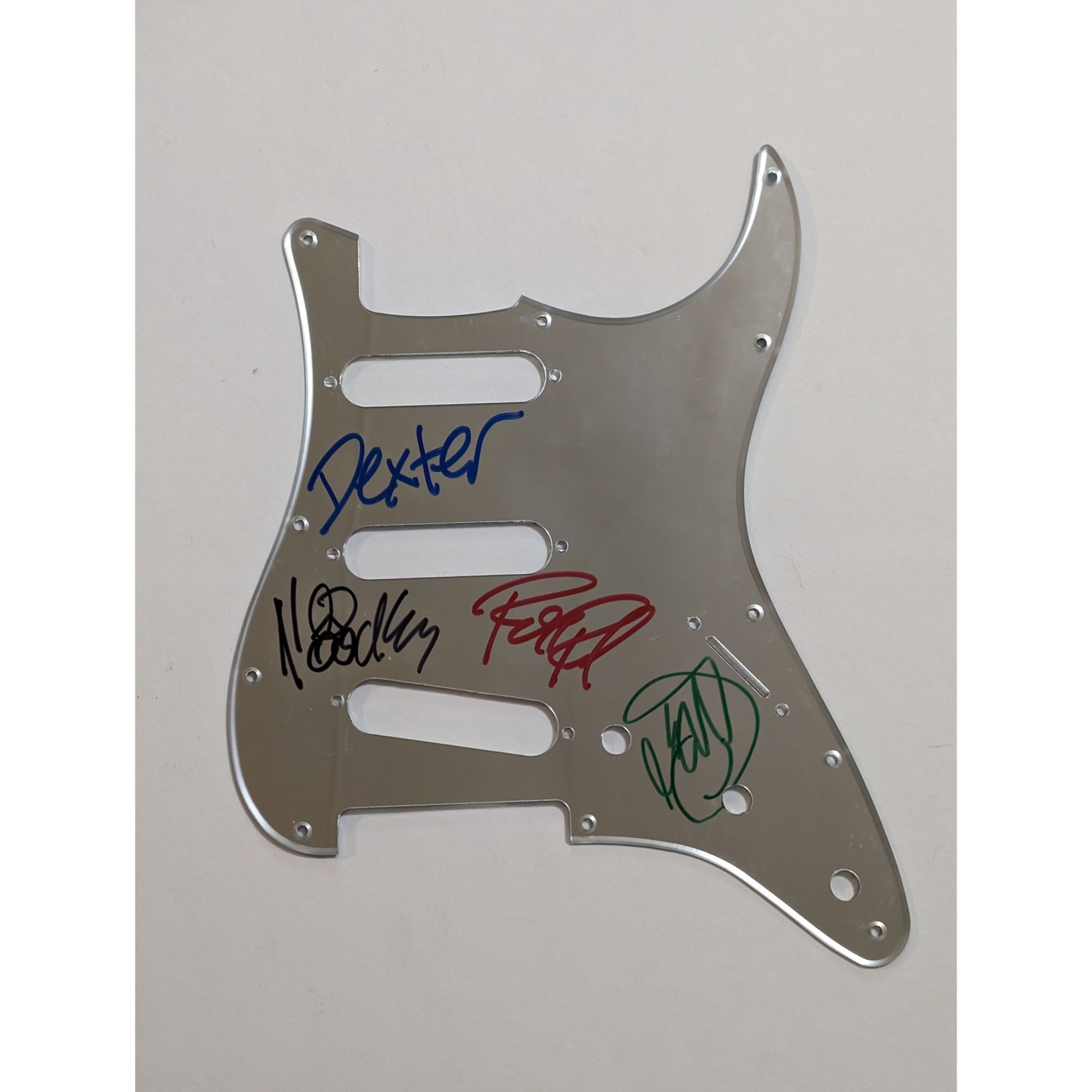 The Offspring Dexter Holland Noodles  Fender Stratocaster electric guitar pick guard signed with proof