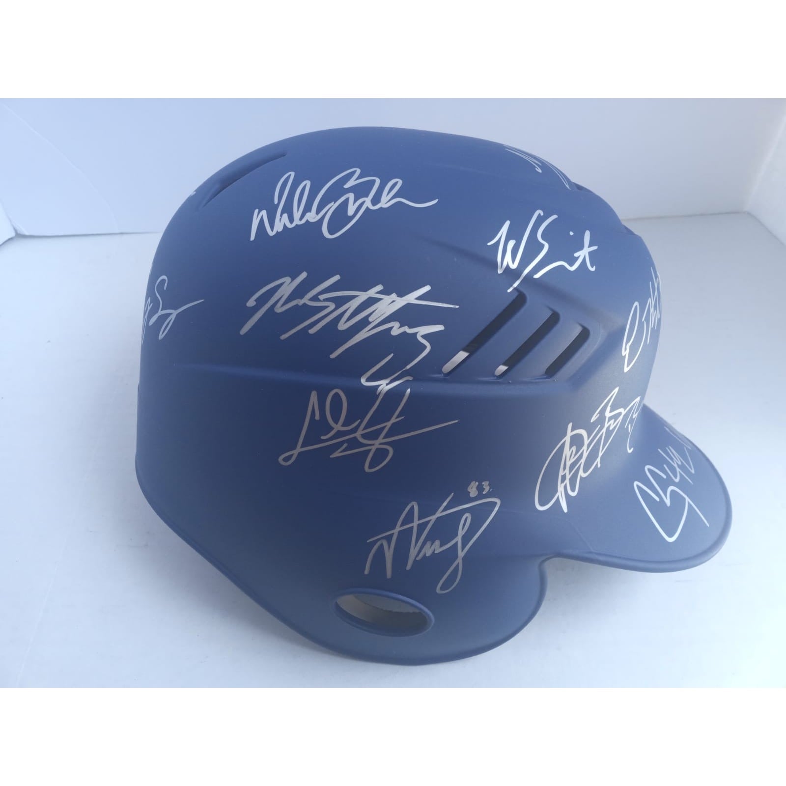 2017 Los Angeles Dodgers Corey Seager Clayton Kershaw Cody Bellinger Max Muncie Will Smith full size batting helmet signed with proof