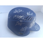 Load image into Gallery viewer, 2017 Los Angeles Dodgers Corey Seager Clayton Kershaw Cody Bellinger Max Muncie Will Smith full size batting helmet signed with proof
