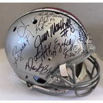 Load image into Gallery viewer, Ohio State Buckeyes national champions team signed helmet Ezekiel Elliott Nick Bosa 35 Plus signatures Riddell replica full size helmet
