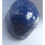 Load image into Gallery viewer, Los Angeles Dodgers team signed full size batting helmet Vin Scully Don Mattingly Tom Lasorda Matt Kemp Clayton Kershaw Yasiel Puig
