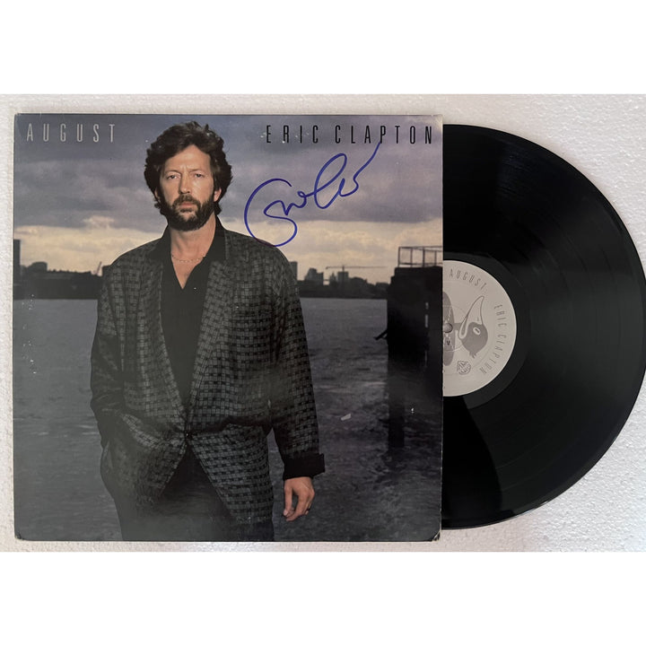 Eric Clapton August original 1986 LP signed with proof