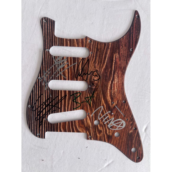 The Cranberries Noel Hogan Fergal Lawler Mike Hogan Fender Stratocaster electric guitar pickguard sign with proof