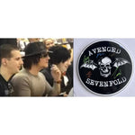 Load image into Gallery viewer, Avenged Sevenfold M. Shadows, Zacky Vengeance, Synyster Gates, Johnny Christ, Brooks Wackerman drumhead signed with proof
