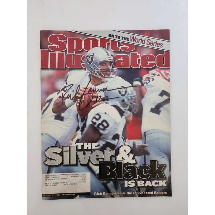 Rich Gannon Oakland Raiders Sports Illustrated full magazine signed