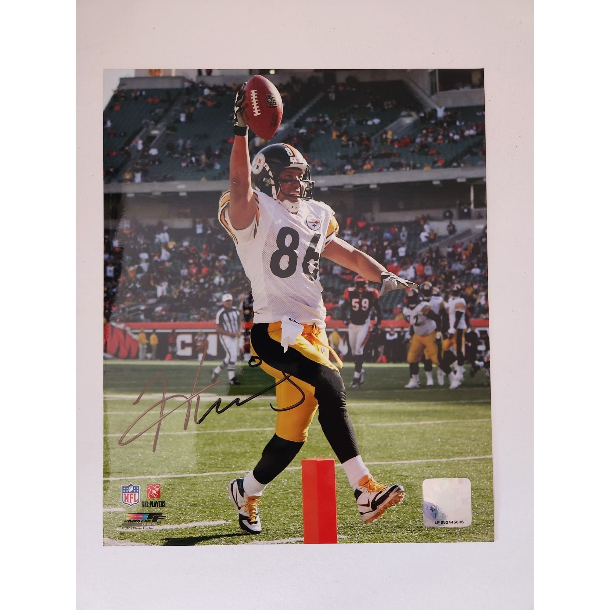 Hines Ward Pittsburgh Steelers hall of fame or 8x10 photo signed
