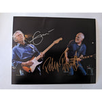 Load image into Gallery viewer, Eric Clapton and Peter Frampton eight by ten photo signed with proof
