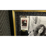 Load image into Gallery viewer, Jimmy Page Robert Plant John Bonham John Paul Jones signed and framed 8x10 and ticket
