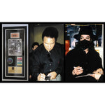 Load image into Gallery viewer, Michael Jackson Muhammad Ali with original tickets framed 15x32 and signed with proof
