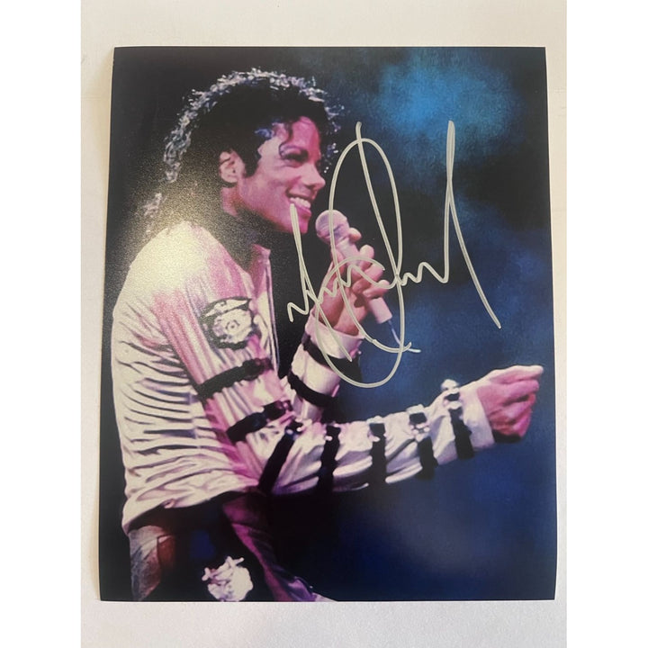 Michael Jackson 8x10 photograph signed with proof