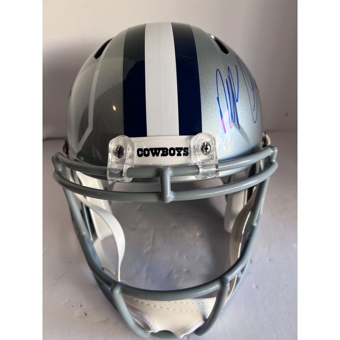 Dallas Cowboys Micah Parsons Dak Prescott CeeDee Lamb Stephen Gilmore Zack Martin Tony Pollard full size helmet signed with proof