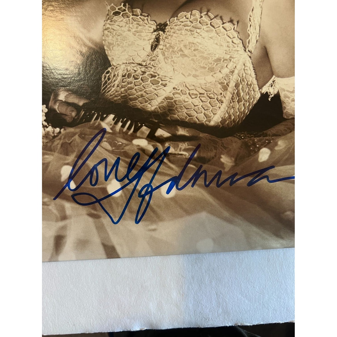 Madonna Ciccone original LP "Like a Virgin" signed with proof