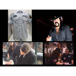 Load image into Gallery viewer, Pantera Dimebag Darrell Abbott Vinnie Paul Phil Anselmo Rex Brown gas station shirt band signed with proof
