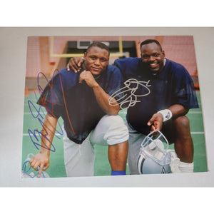 Barry Sanders and Emmitt Smith 8x10 photo signed