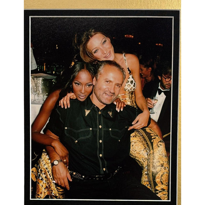 Gianni Versace US Dollar bill signed with proof 17x31.