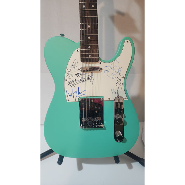 Keith Richards, Bill Wyman , Ronnie Wood, Mick Jagger & Charlie Watts The Rolling Stones authentic Fender telecaster full guitar signed