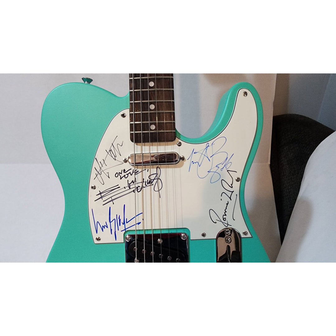 Keith Richards, Bill Wyman , Ronnie Wood, Mick Jagger & Charlie Watts The Rolling Stones authentic Fender telecaster full guitar signed