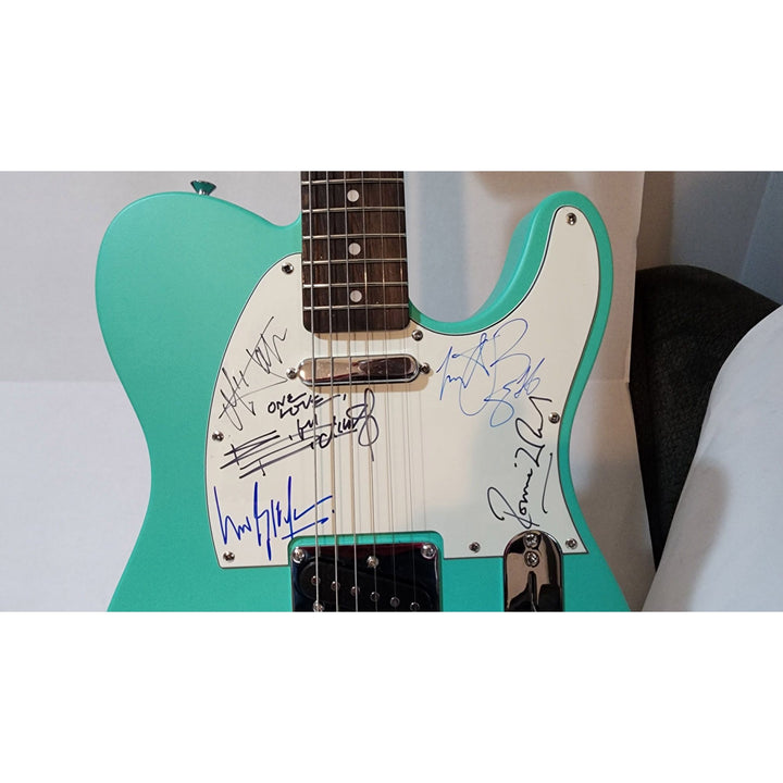 Keith Richards, Bill Wyman , Ronnie Wood, Mick Jagger & Charlie Watts The Rolling Stones authentic Fender telecaster full guitar signed