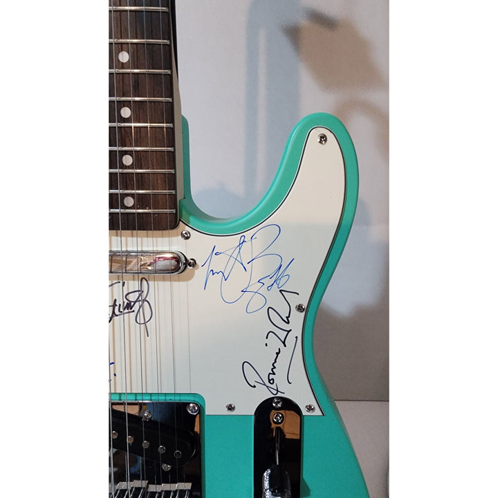 Keith Richards, Bill Wyman , Ronnie Wood, Mick Jagger & Charlie Watts The Rolling Stones authentic Fender telecaster full guitar signed