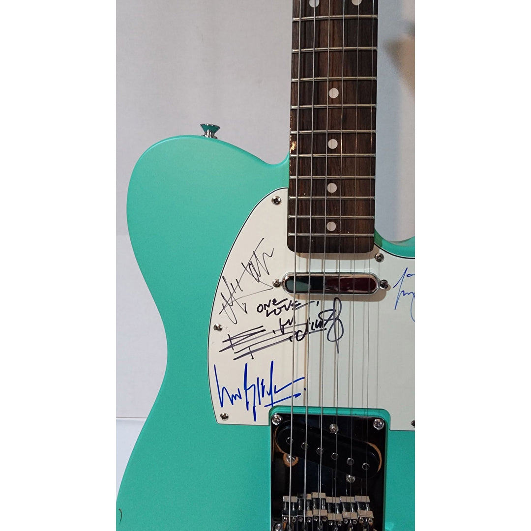 Keith Richards, Bill Wyman , Ronnie Wood, Mick Jagger & Charlie Watts The Rolling Stones authentic Fender telecaster full guitar signed