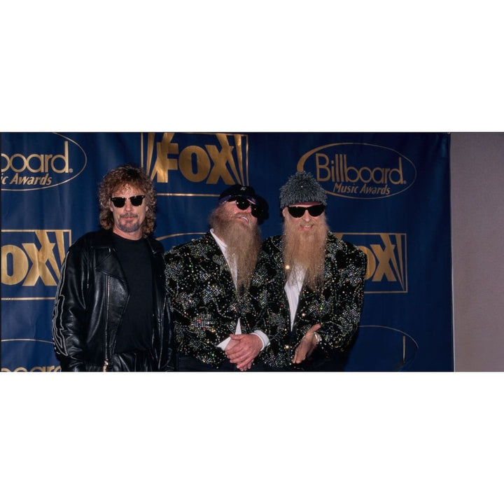 ZZ Top Billy Gibbons Frank Beard & Dusty Hill les paul one of a kind full size electric guitar signed with proof