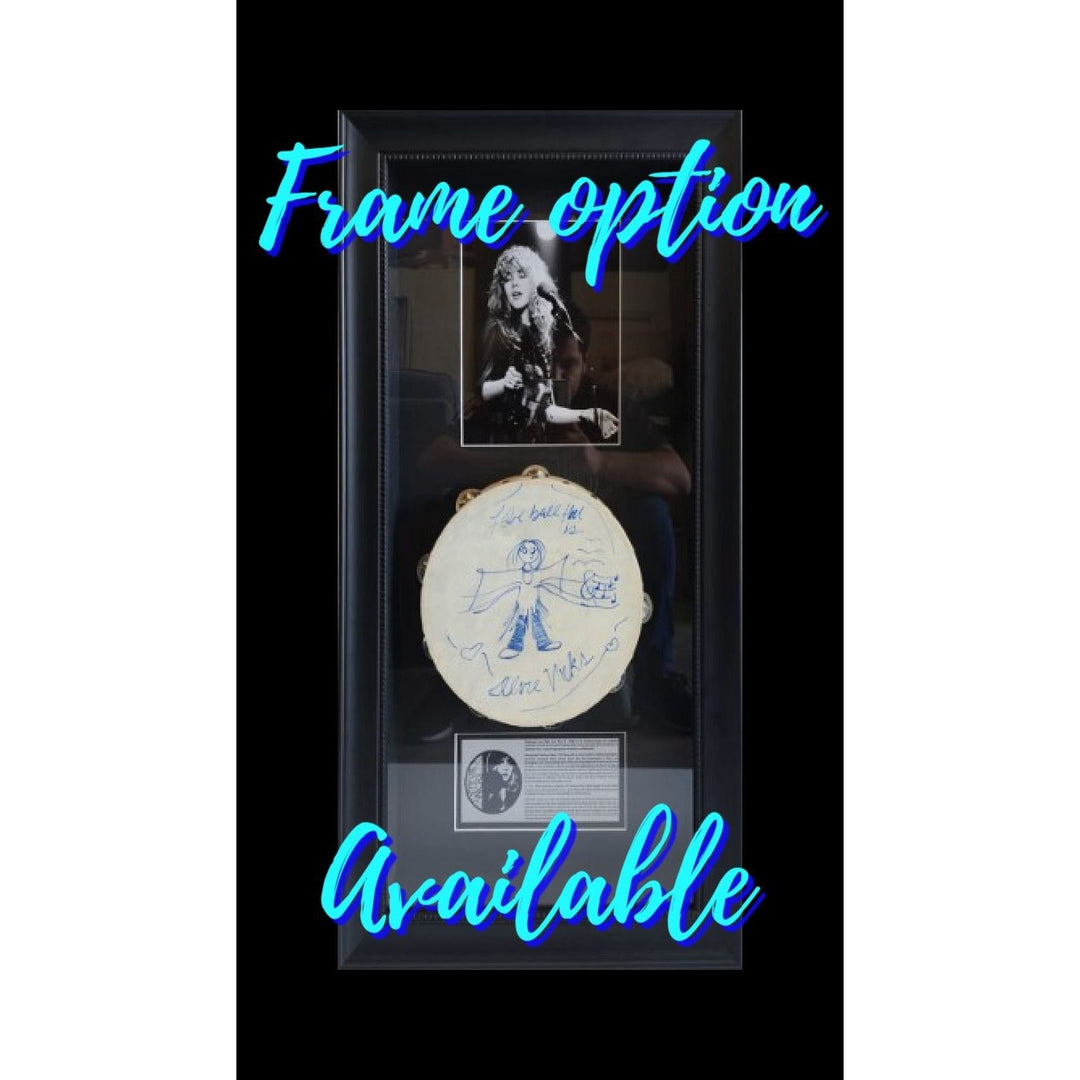 Beach Boys  Brian Wilson, Mike Love, Al Jardine, David Roberts (with lyrics) & proof tambourine 10' signed with proof.