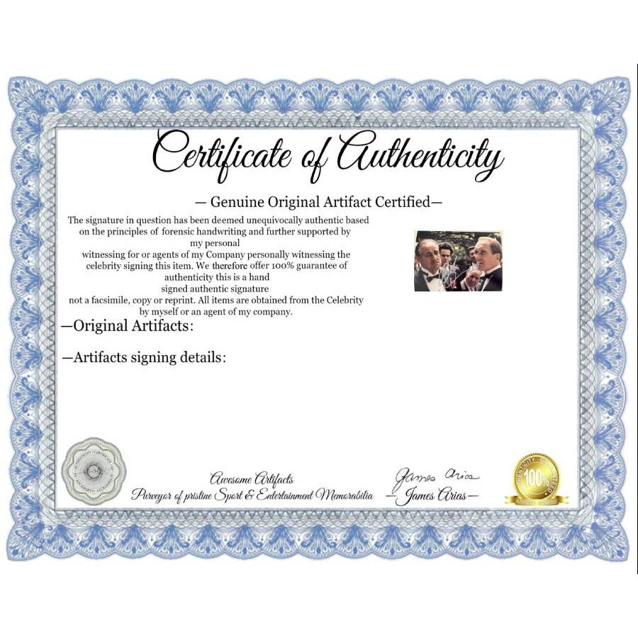 Robert Duvall  "Tom Hagen"  "The Godfather" 5X7 photo signed with proof.