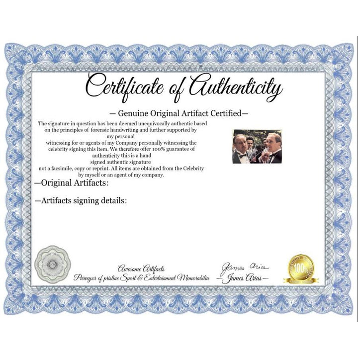 Robert Duvall  "Tom Hagen"  "The Godfather" 5X7 photo signed with proof.