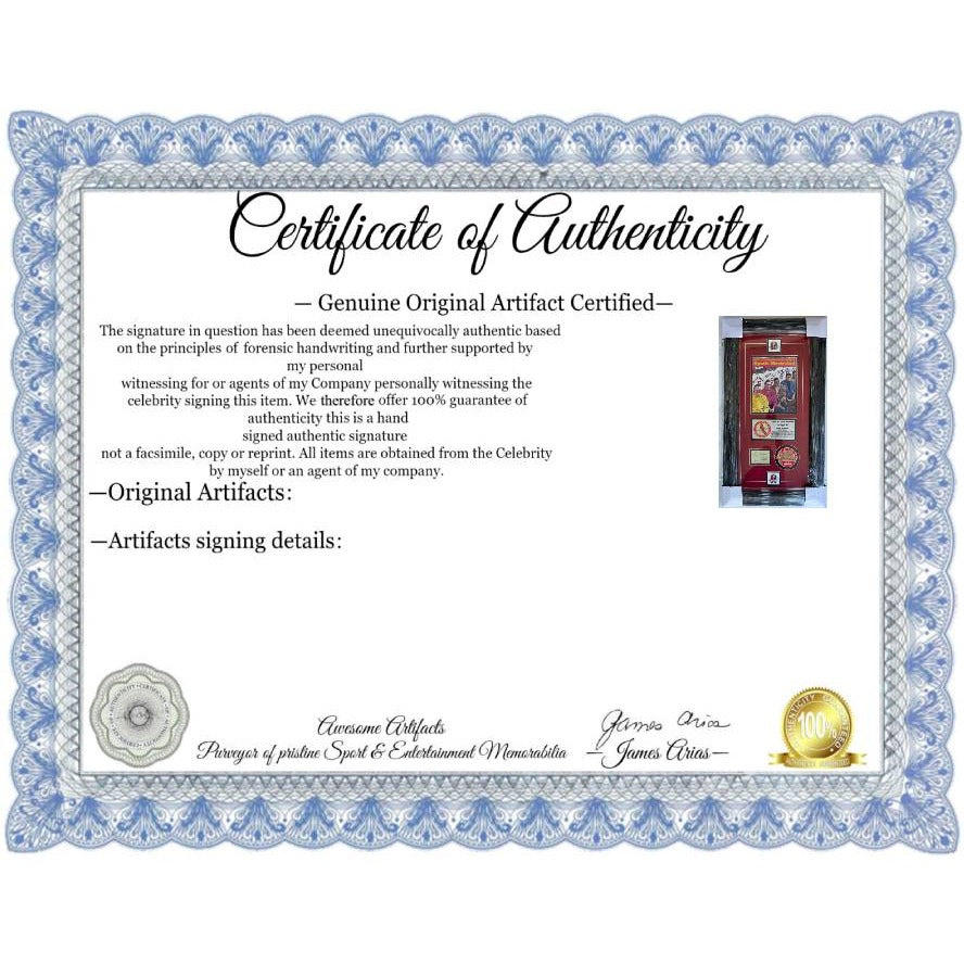 St. Louis Cardinals 1964 Roger Maris,  Tim McCarver, Bob Gibson,  Mike Shannon & Lou Brock 18x33 framed with proof