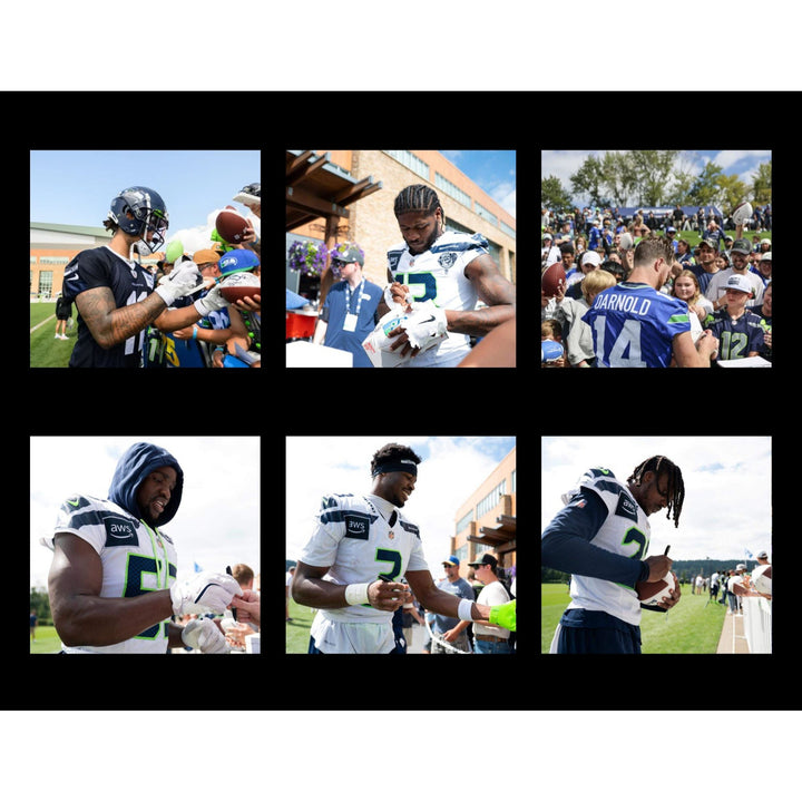 Seattle Seahawks Speed Replica Full Size  helmet 2025 team signed with 40 plus signatures