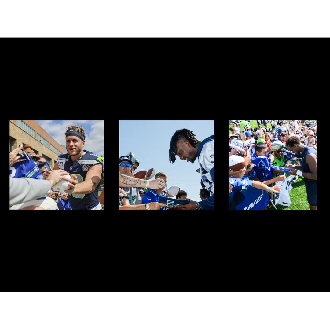 Seattle Seahawks Speed Replica Full Size  helmet 2025 team signed with 40 plus signatures