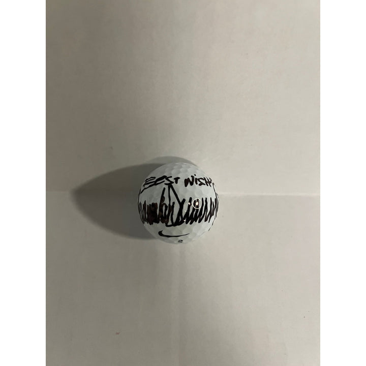 President Donald Trump golf ball signed with proof