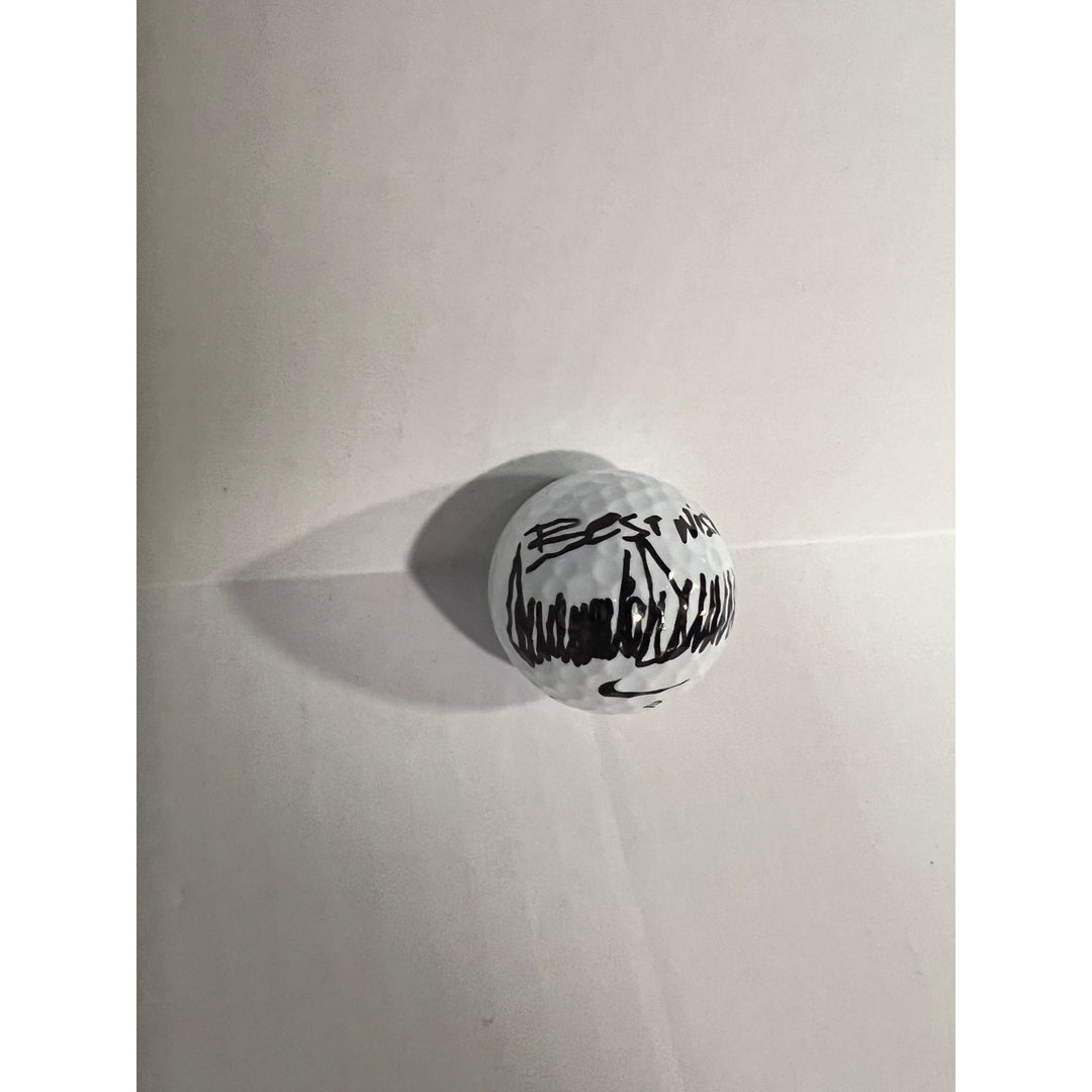 President Donald Trump golf ball signed with proof