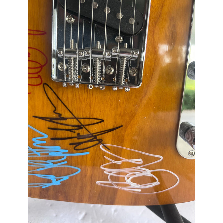 Bruce Springsteen Clarence Clemons Stevie Van Zandt honey Telecaster electric guitar signed with proof just like Bruce plays