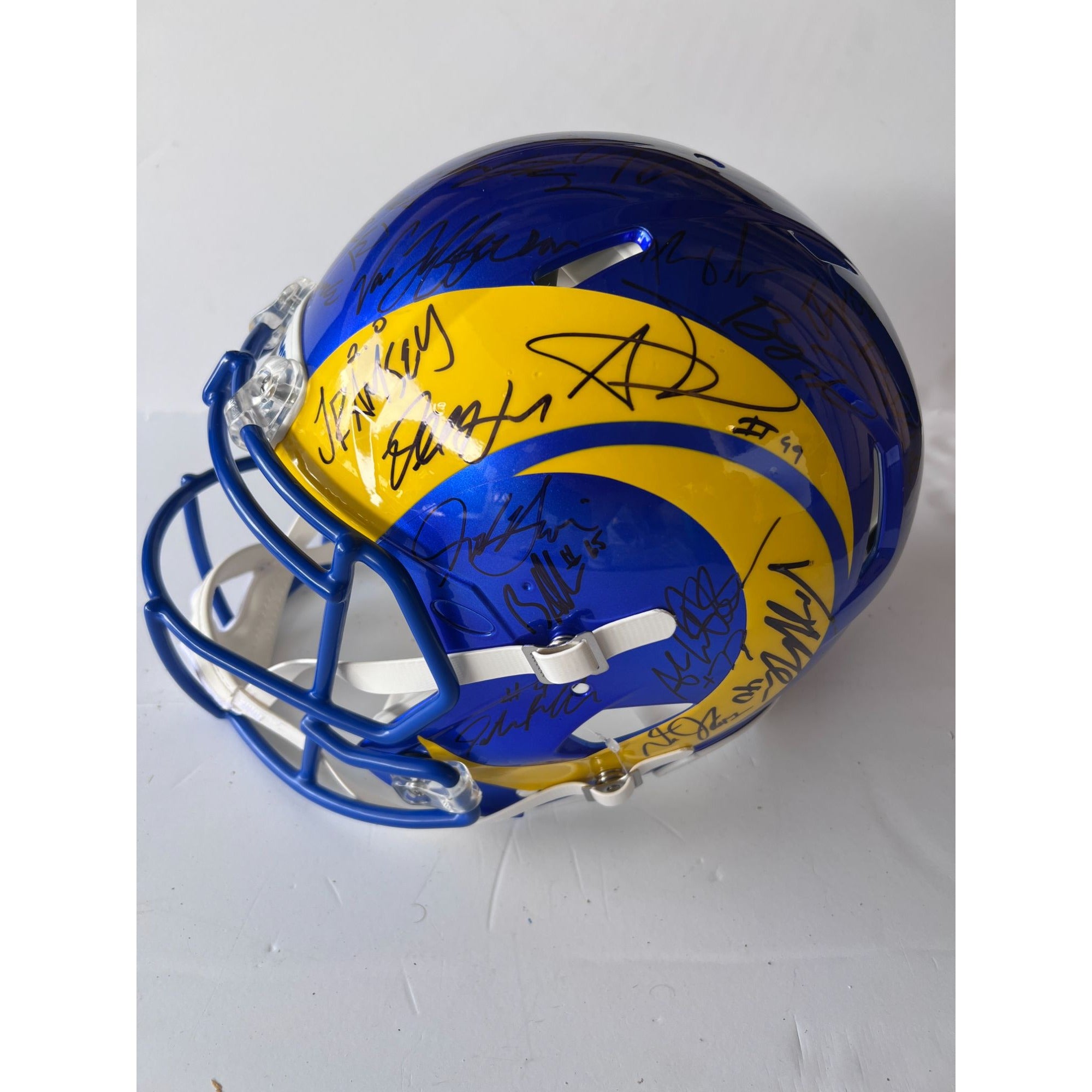 Aaron Donald Los Angeles Rams Autographed Blue/Gold Custom