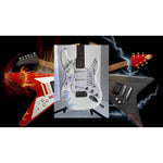 Load image into Gallery viewer, ACDC Angus and Malcolm Young Phil Rudd Brian Johnson Cliff Williams full size Stratocaster electric guitar signed with proof
