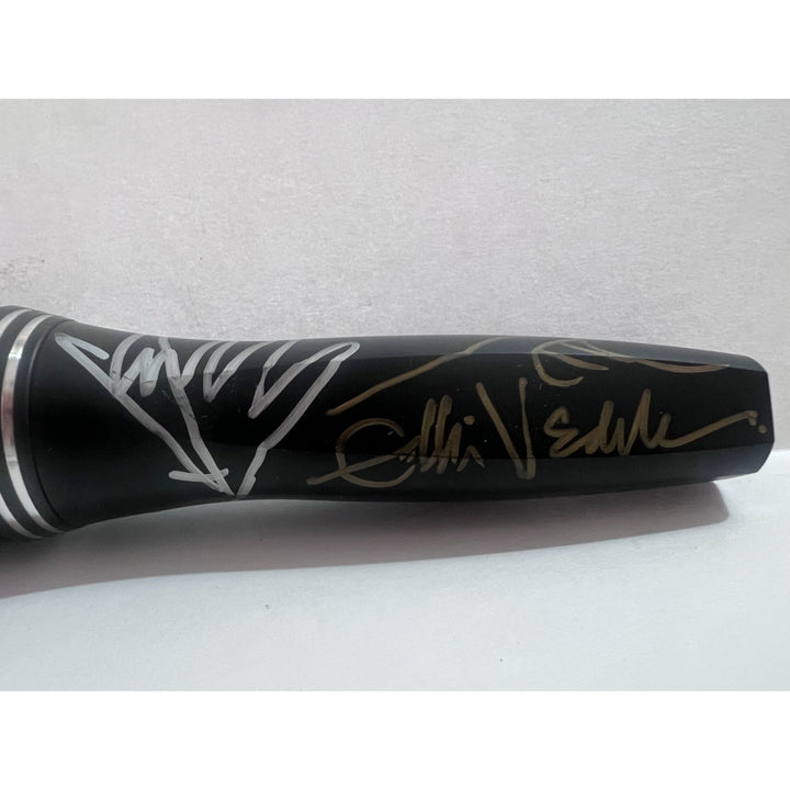 Eddie Vedder Pearl Jam Chris Cornell Soundgarden microphone signed with proof