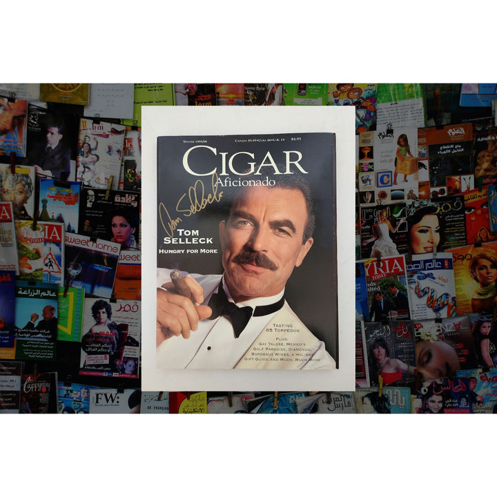 Tom Selleck Cigar Aficionado full magazine signed