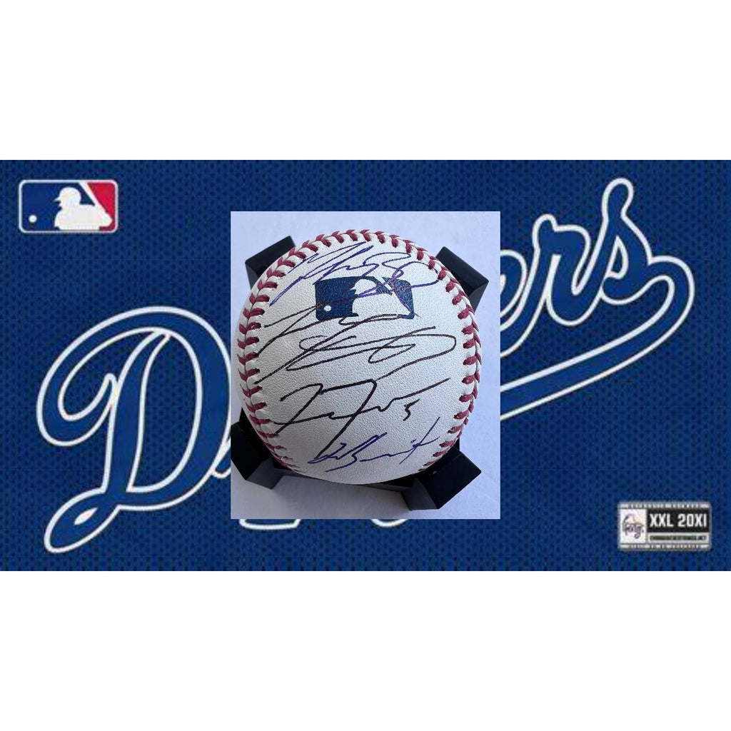 Los Angeles Dodgers Shohei Ohtani Will Smith Mookie Betts Freddy Freeman official Rawlings MLB baseball signed with proof