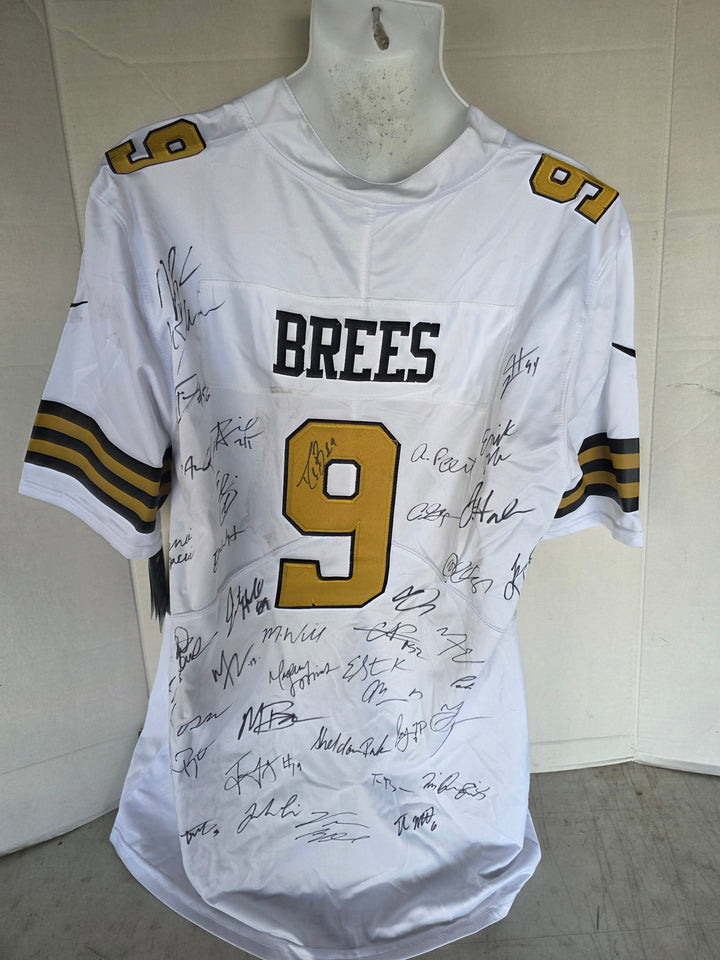 Drew Brees New Orleans Saints 2016 team signed jersey back