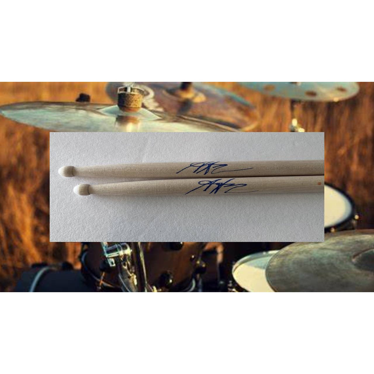 Matt Cameron Pearl Jam Drumsticks signed with proof