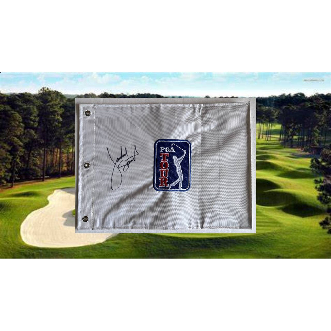 Jordan Spieth PGA Tour embroidered golf flag sign with proof