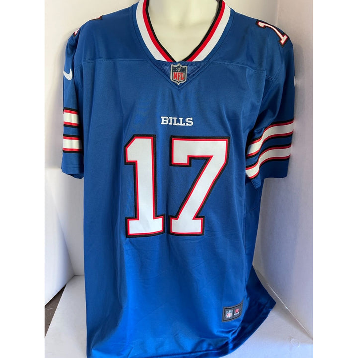 Josh Allen Buffalo Bills Navy Nike size large game model jersey signed with proof