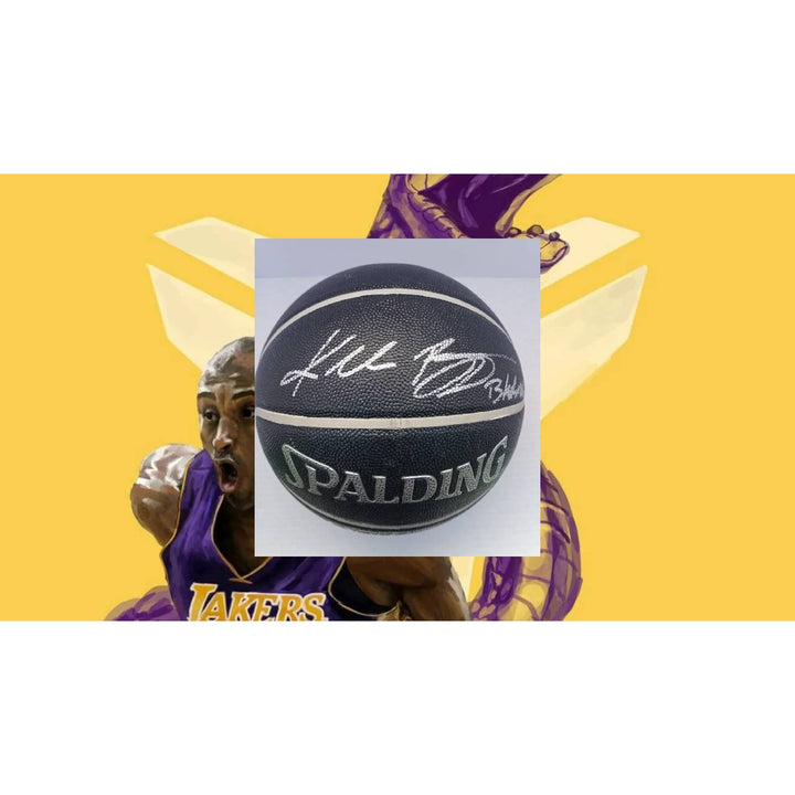 Kobe Bryant Los Angeles Lakers signed and inscribed "Black Mamba"  Spalding basketball signed with proof