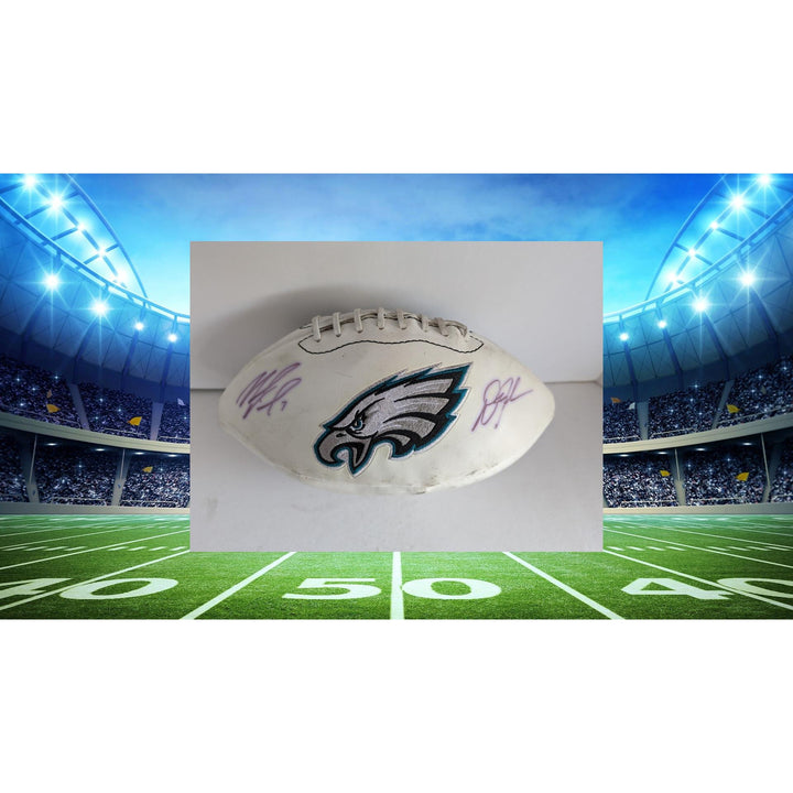 Philadelphia Eagles Michael Vick DeSean Jackson full size football