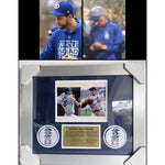 Load image into Gallery viewer, Sandy Koufax &amp; Clayton Kershaw Los Angeles Dodgers Cy Young award winners &amp; MLB Hall of Famer 8x10 photo signed &amp; framed
