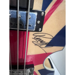 Paul McCartney and Ringo Starr Hofner bass guitar signed with proof