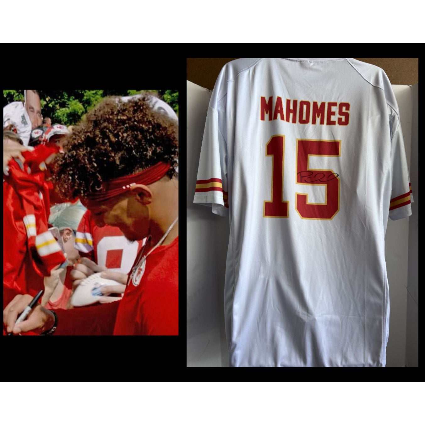 Patrick Mahomes replica size extra large Kansas City Chiefs jersey sig –  Awesome Artifacts