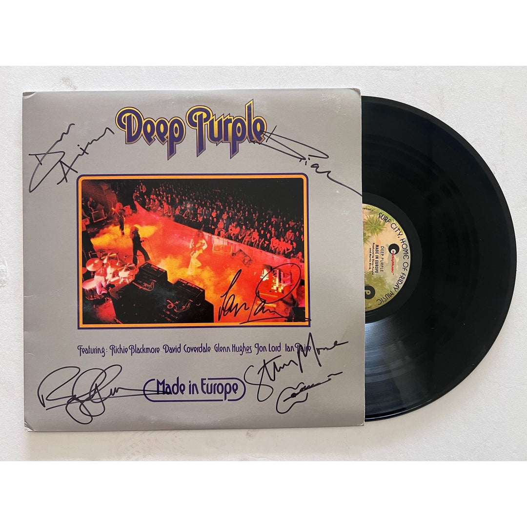 Ritchie Blackmore Deep Purple Made in Europa original lp signed with proof