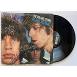 Load image into Gallery viewer, Rolling Stones Mick Jagger Keith Richards Mick Taylor Bill Wyman Charlie Watts Black and Blue  lp signed with proof
